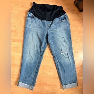 Stylish Blue Maternity Jeans